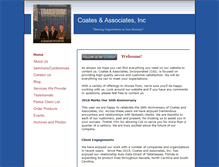 Tablet Screenshot of coatesandassociatesinc.com